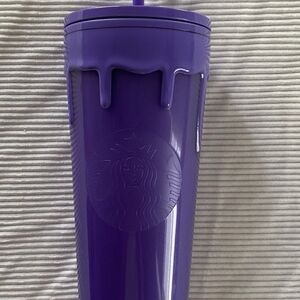 Starbucks Purple Drip Tumbler with Embossed Siren Glow In The Dark
